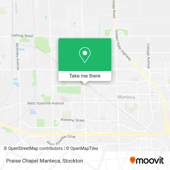 Praise Chapel Manteca map
