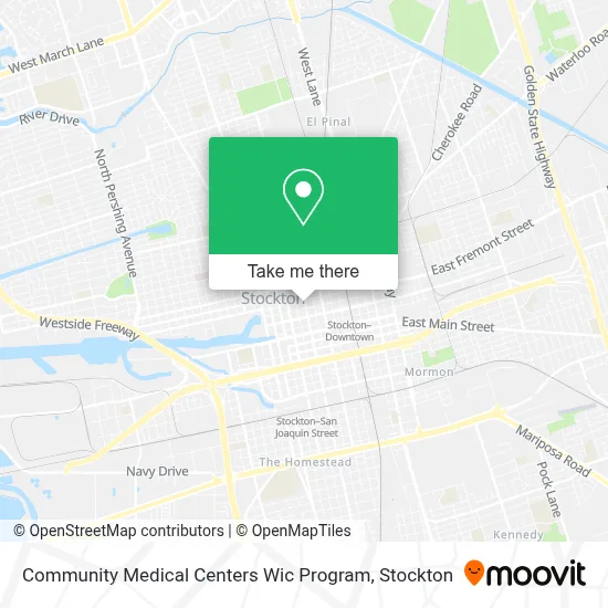 Community Medical Centers Wic Program map