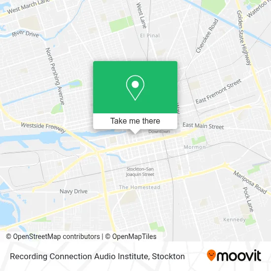 Recording Connection Audio Institute map