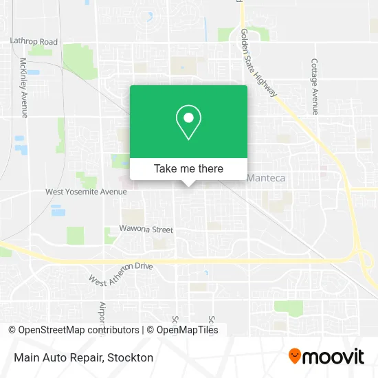 Main Auto Repair map