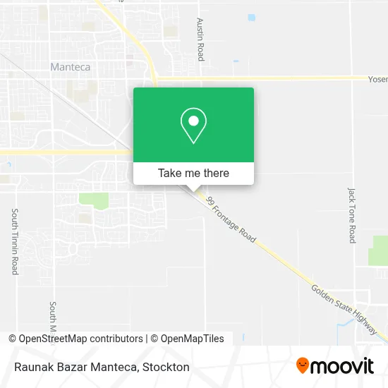 Raunak Bazar Manteca map