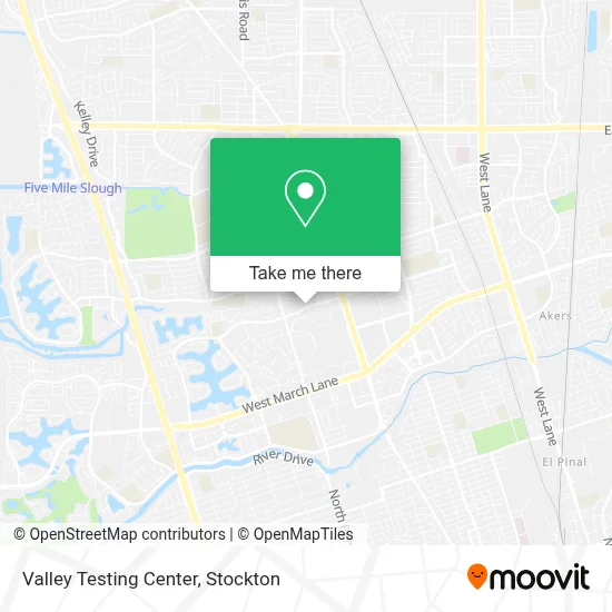 Valley Testing Center map