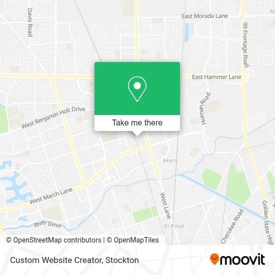 Custom Website Creator map