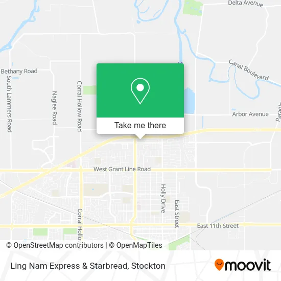 Ling Nam Express & Starbread map