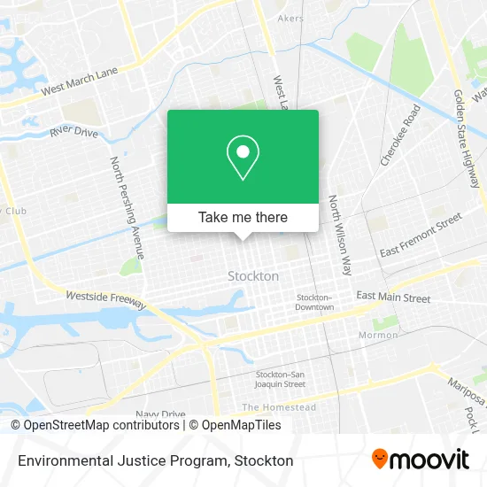 Environmental Justice Program map