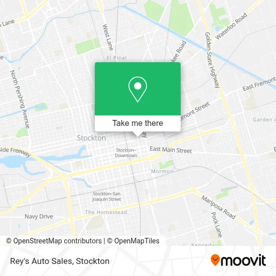 Rey's Auto Sales map