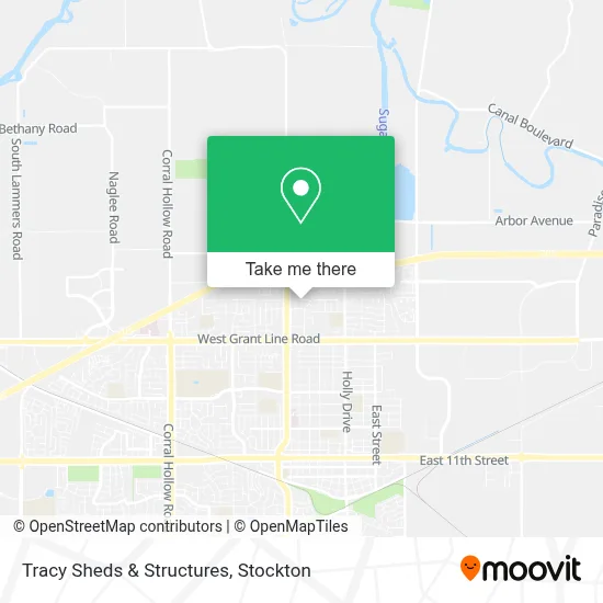 Tracy Sheds & Structures map