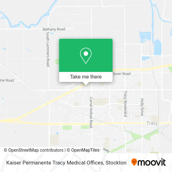 Kaiser Permanente Tracy Medical Offices map