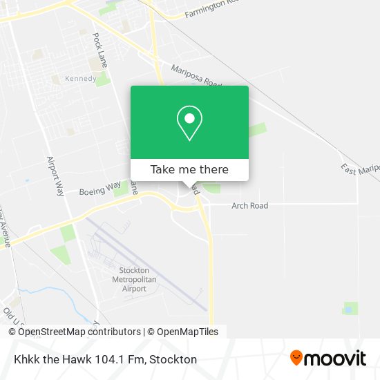 Khkk the Hawk 104.1 Fm map