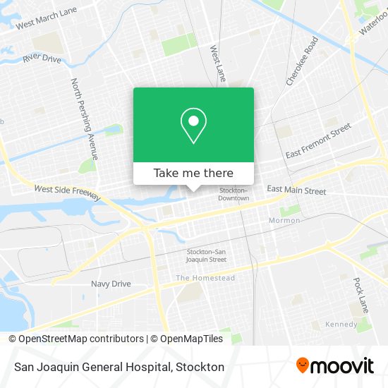 San Joaquin General Hospital map