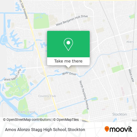 Amos Alonzo Stagg High School map