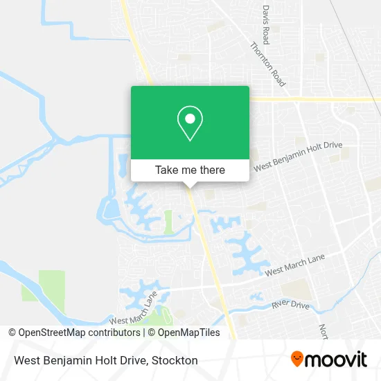 West Benjamin Holt Drive map