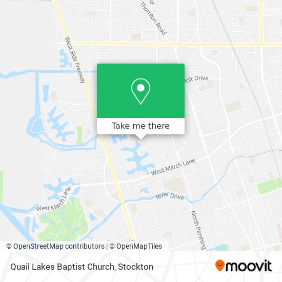 Quail Lakes Baptist Church map