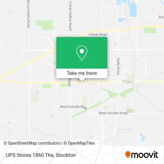 UPS Stores 1860 The map