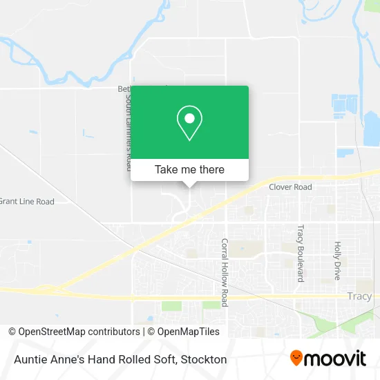 Auntie Anne's Hand Rolled Soft map