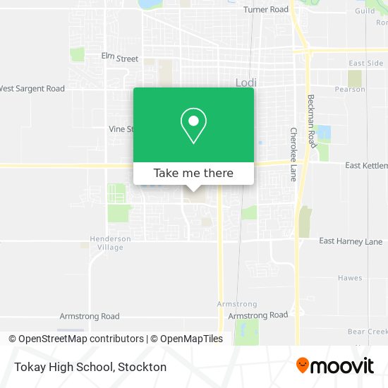 Mapa de Tokay High School