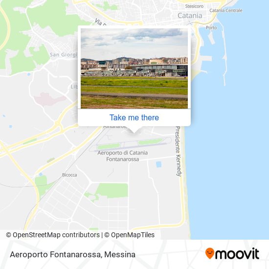 Aeroporto Fontanarossa map