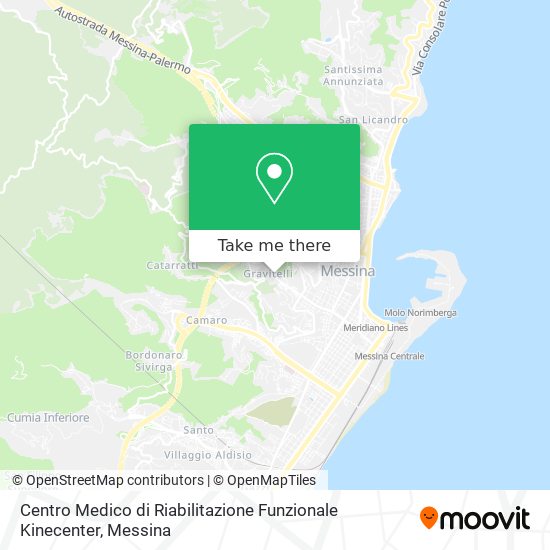 Centro Medico di Riabilitazione Funzionale Kinecenter map