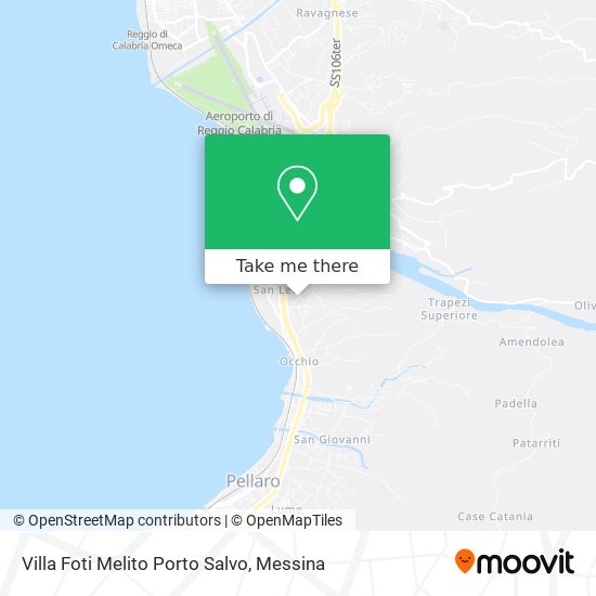 Villa Foti Melito Porto Salvo map