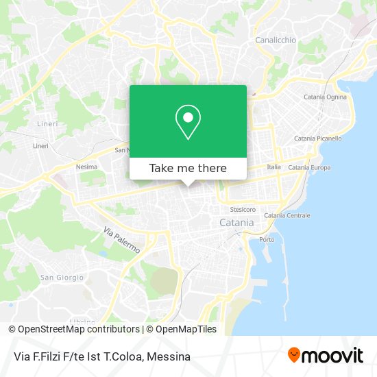 Via F.Filzi F/te Ist T.Coloa map
