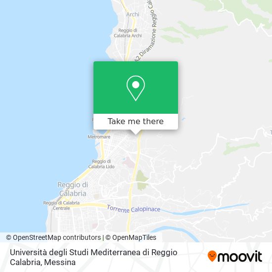 Università degli Studi Mediterranea di Reggio Calabria map