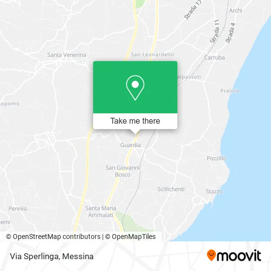 Sperlinga Street map