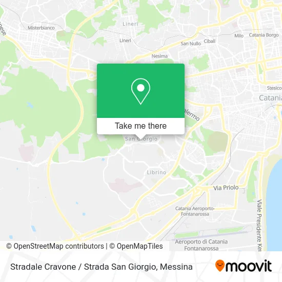Stradale Cravone / Strada San Giorgio map