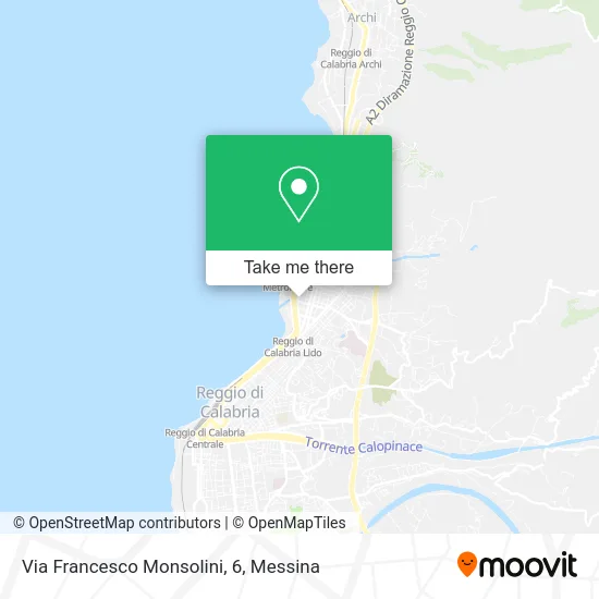 Francesco Monsolini Street, 6 map