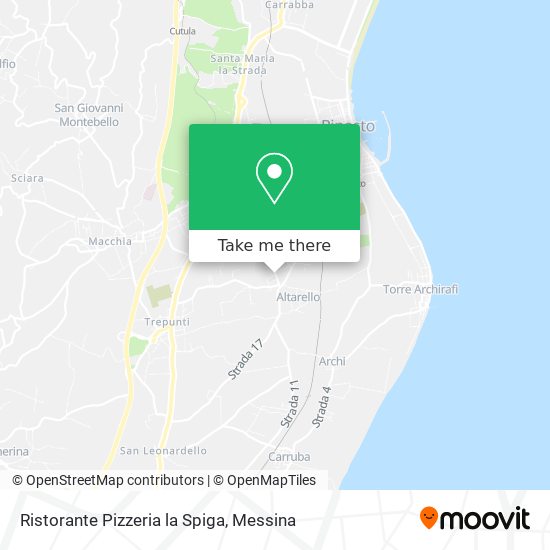 Ristorante Pizzeria la Spiga map