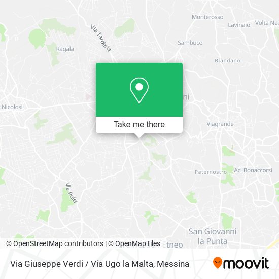 Via Giuseppe Verdi / Via Ugo la Malta map