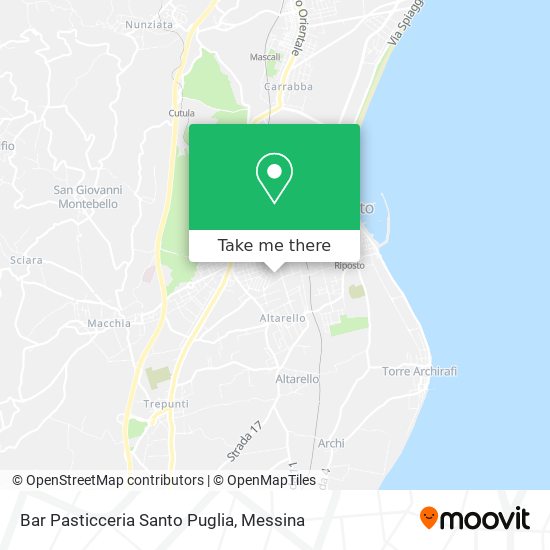 Bar Pasticceria Santo Puglia map