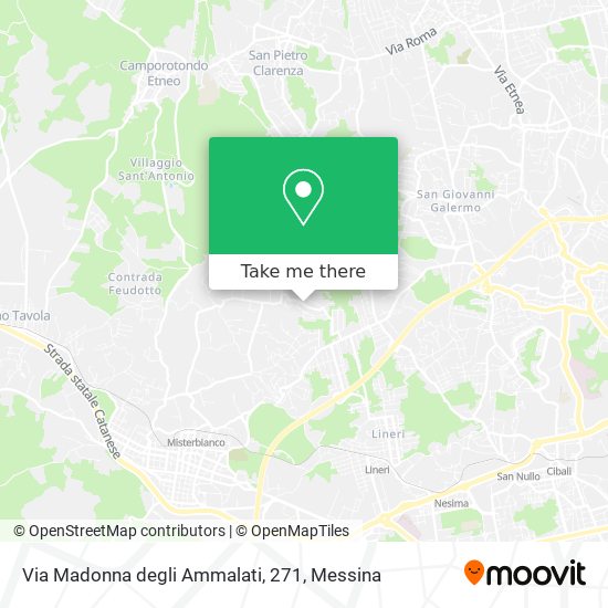 Via Madonna degli Ammalati, 271 map