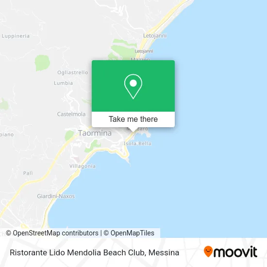 Lido Mendolia Beach Club Restaurant map