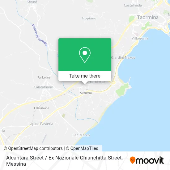 Alcantara Street / Ex Nazionale Chianchitta Street map
