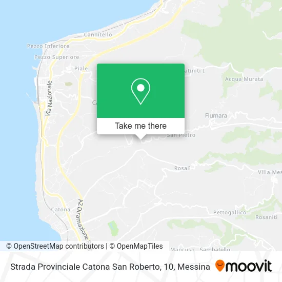 Provincial Road Catona San Roberto, 10 map