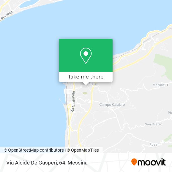 Via Alcide De Gasperi, 64 map