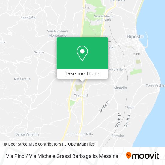 Via Pino / Via Michele Grassi Barbagallo map