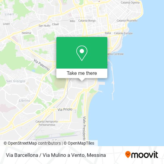 Via Barcellona / Via Mulino a Vento map