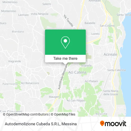 Autodemolizione Cubeda S.R.L map