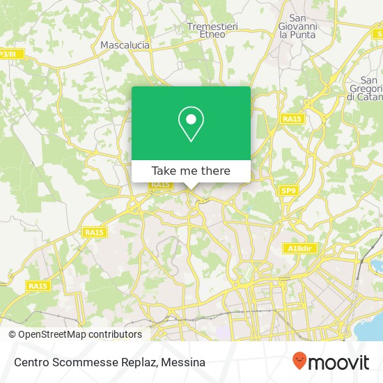 Centro Scommesse Replaz map