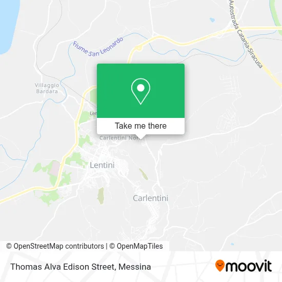 Thomas Alva Edison Street map