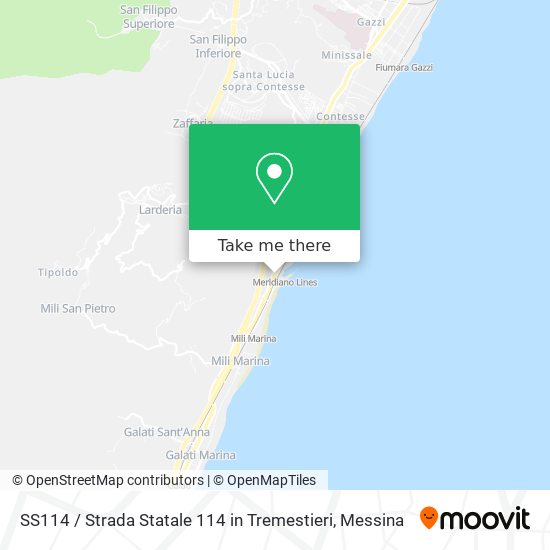 SS114 / Strada Statale 114 in Tremestieri map