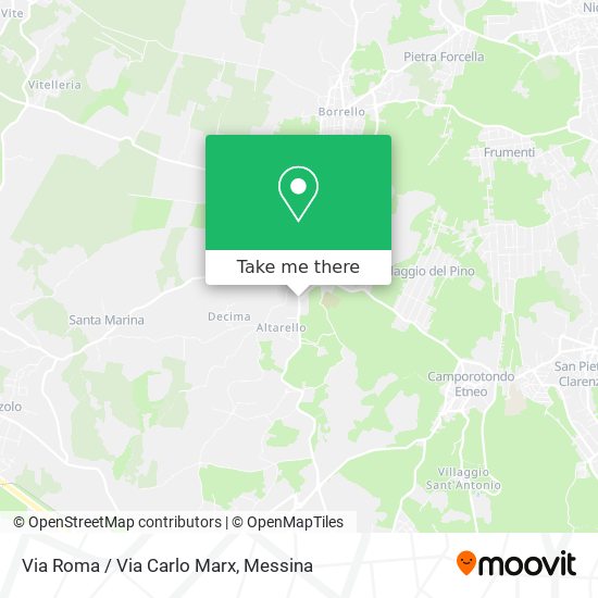 Via Roma / Via Carlo Marx map