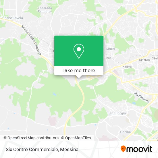 Six Centro Commerciale map