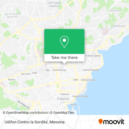 Udifon Contro la Sordita' map