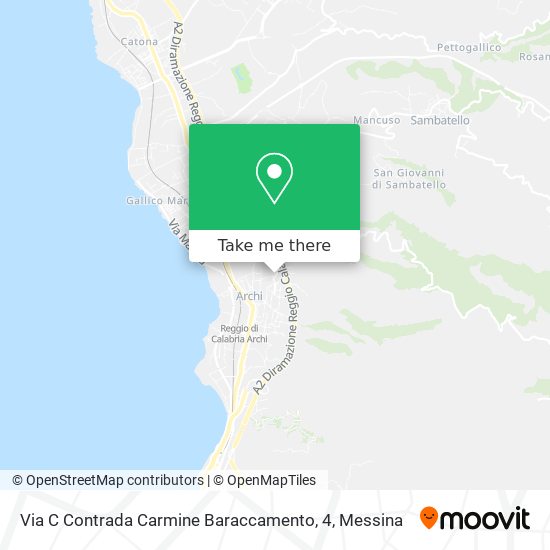 Via C Contrada Carmine Baraccamento, 4 map