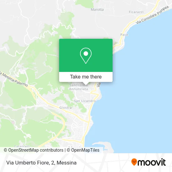 Via Umberto Fiore, 2 map