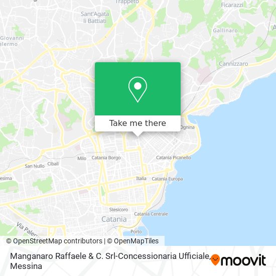 Manganaro Raffaele & C. Srl-Concessionaria Ufficiale map