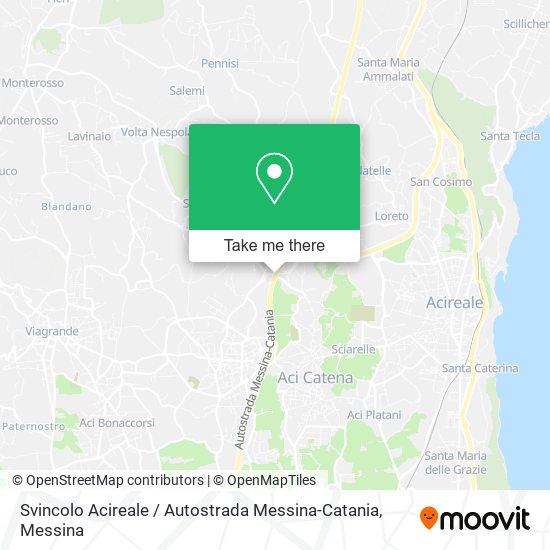 Svincolo Acireale / Autostrada Messina-Catania map