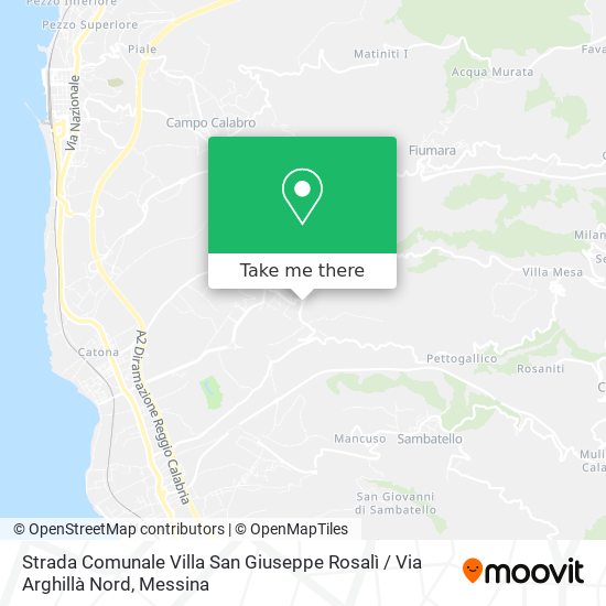 Strada Comunale Villa San Giuseppe Rosalì / Via Arghillà Nord map